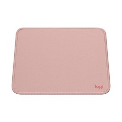 ماوس باد Logitech Studio Series, مقاس 230 × 200 مم,  سماكة 2 ملم , سطح من القماش الناعم, قاعدة مطاطية غير قابلة للانزلاق, حواف مخيطة ومقاومة للاهتراء - وردي
