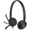 Wired Headset Logitech H340 USB Computer ,Clear digital stereo sound ,Lightweight design ,Adjustable boom mic -Black