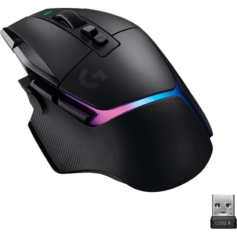 Logitech G502 X Plus Wireless Gaming Mouse - Black