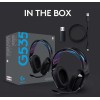 Logitech G535 Lightspeed Wireless Gaming Headset - Lightweight on-Ear Headphones, flip to Mute mic, Stereo, Compatible with PC, PS4, PS5, USB Rechargeable - Black