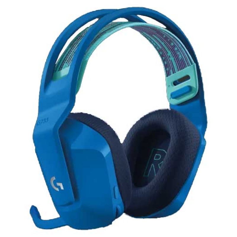 Logitech G733 Lightspeed Wireless RGB Gaming Headset - 29h Battery, DTS Headphone:X 2.0, PC, PS4, PS5, - Blue