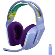 Logitech G733 Lightspeed Wireless RGB Gaming Headset - 29h Battery, DTS Headphone:X 2.0, PC, PS4, PS5, - Lilac - لوجيتك سماعة رأس للالعاب وايرليس ليلكي