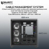 PC Case MAJESTY XSPACE 006 ARGB Mid Tower – Black | 7x ARGB Fans | Tempered Glass | ATX Support