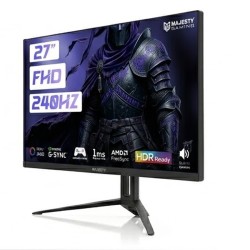 شاشة العاب قيمنق ماجيستي MAJESTY مقاس 27" - دقة FHD - تردد 240Hz - استجابة 1ms - لوحة Fast IPS - سماعات شاشة العاب قيمنق ماجيستي MAJESTY مقاس 27" - دقة FHD - تردد 240Hz - استجابة 1ms - لوحة Fast IPS - سماعات