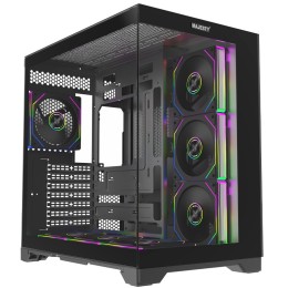 كيس ماجيستي جلاكسي - يدعم ATX/MATX/ITX - مع 7 مراوح ARGB - تبريد 360مم