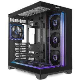 كيس ألعاب ماجستي جالاكسي ميد تاور - 7 مراوح ARGB - يدعم تبريد 360mm - أسود