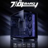 كيس ألعاب ماجستي BARQ ميد تاور - 7 مراوح ARGB Infinity - زجاج مقوى - أسود كيس ألعاب ماجستي BARQ ميد تاور - 7 مراوح ARGB Infinity - زجاج مقوى - أسود