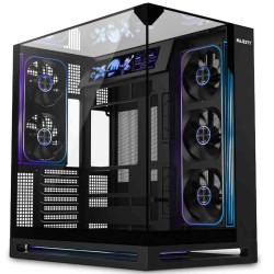 كيس ألعاب ماجستي فالكون X - مروحة 8 ARGB - زجاج مقسى - يدعم ATX - أسود