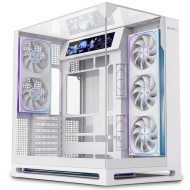 Majesty Falcon X Mid Tower Gaming Case - 8 ARGB Fans - Tempered Glass - White