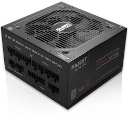 مزود طاقة MAJESTY MPS850-B01 بقدرة تصل إلى 850 واط، حاصل على شهادة 80 PLUS Bronze، بتصميم معياري كامل (Fully Modular)، يدعم معيار ATX 3.1 - اسود