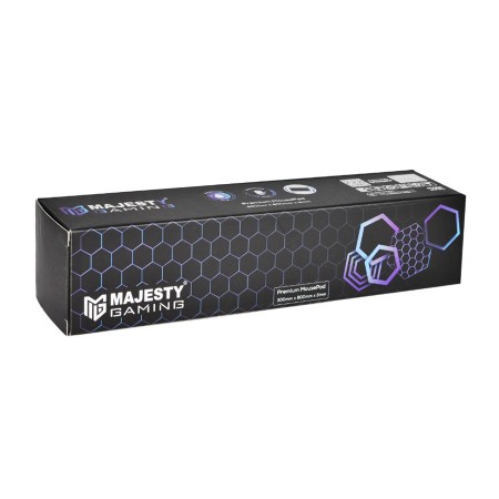 لبادة فأرة MAJESTY MOPAD-01, سطح قماشي ناعم, قاعدة مطاطية مانعة للانزلاق, الأبعاد (800x300)مم, سمك 3مم, مقاومة للغبار - أسود
