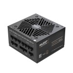 مزود الطاقة MAJESTY MPS1000-G01, بقدرة 1000 واط, شهادة كفاءة 80 PLUS Gold, تصميم معياري بالكامل Fully Modular, متوافق مع معيار ATX 3.1, دعم PCIe 5, مروحة تبريد هادئة - أسود