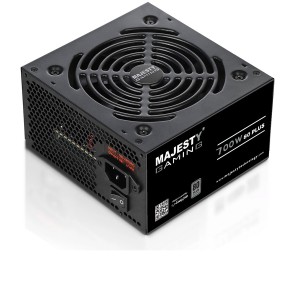 مزود طاقة MAJESTY MPS700-S01 بقدرة 700 واط، بكفاءة 80 PLUS Standard، بتصميم ATX، وهيكل أنيق - اسود