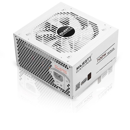 مزود طاقة MAJESTY MPS700-S01 بقدرة 700 واط، بكفاءة 80 PLUS Standard، بتصميم ATX، وهيكل أنيق - ابيض مزود طاقة MAJESTY MPS700-S01 بقدرة 700 واط، بكفاءة 80 PLUS Standard، بتصميم ATX، وهيكل أنيق - ابيض