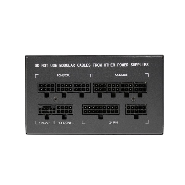 مزود الطاقة MAJESTY MPS850-G01, بقدرة 850 واط, شهادة كفاءة 80 PLUS Gold, تصميم معياري بالكامل Fully Modular, متوافق مع معيار ATX 3.1, دعم PCIe 5, مروحة تبريد هادئة - أسود