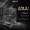 مزود الطاقة MAJESTY MPS850-G01, بقدرة 850 واط, شهادة كفاءة 80 PLUS Gold, تصميم معياري بالكامل Fully Modular, متوافق مع معيار ATX 3.1, دعم PCIe 5, مروحة تبريد هادئة - أسود