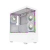 MAJESTY RAAD 203 ATX mid-tower case, Tempered glass panels, 6 × ARGB fans, ATX PSU, easy installation - WHITE