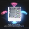 MAJESTY RAAD 203 ATX mid-tower case, Tempered glass panels, 6 × ARGB fans, ATX PSU, easy installation - WHITE