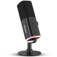 Majesty SM9 USB-C & XLR Microphone - 192kHz/24Bit - Cardioid - RGB - Black