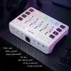 منصة صوتية ماجستي USB - مكسر صوت احترافي - إضاءة RGB - تسجيل 24Bit - أبيض منصة صوتية ماجستي USB - مكسر صوت احترافي - إضاءة RGB - تسجيل 24Bit - أبيض