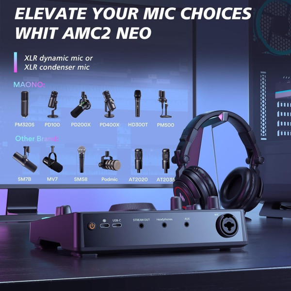 Streaming Mixer MAONO AMC2 Neo Caster C2