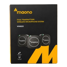 نظام مايكروفون لاسلكي ماونو WM820 A2 - ثنائي القناة بتقنية 2.4GHz