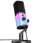 مايكروفون ماونو PD100X – توصيل USB/XLR – نوع ديناميكي – إضاءة RGB