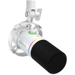 MAONO PD200X – USB & XLR – Dynamic Microphone – RGB Lighting – White