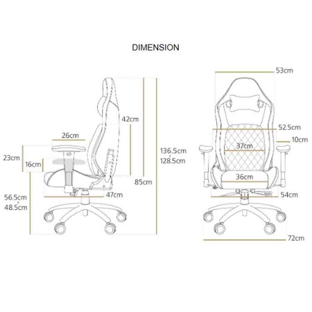 MarsRhino SPYDER 2 Gaming Chair - 160° Reclining Backrest - Lumbar Support - 120kg Capacity - Black MarsRhino SPYDER 2 Gaming Chair - 160° Reclining Backrest - Lumbar Support - 120kg Capacity - Black