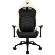 كرسي العاب احترافي MARSRHINO Spyder 2 مزود بـ دعم قطني قابل للتعديل المستمر وميزة التأرجح مع خامات قماش مرن وجلد صناعي PVC - الكريمي - MR-CH-SP2-CR