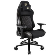 كرسي العاب احترافي MARSRHINO Spyder Evo، تصميم احترافي بأسلوب السباقات، دعم قطني مائل بدون تدرج، مساند أذرع قابلة للتعديل 4D - اسود - MR-CH-SPYE-B