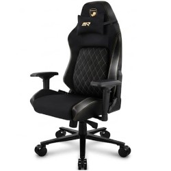 كرسي العاب احترافي MARSRHINO Spyder Evo، تصميم احترافي بأسلوب السباقات، دعم قطني مائل بدون تدرج، مساند أذرع قابلة للتعديل 4D - اسود - MR-CH-SPYE-B