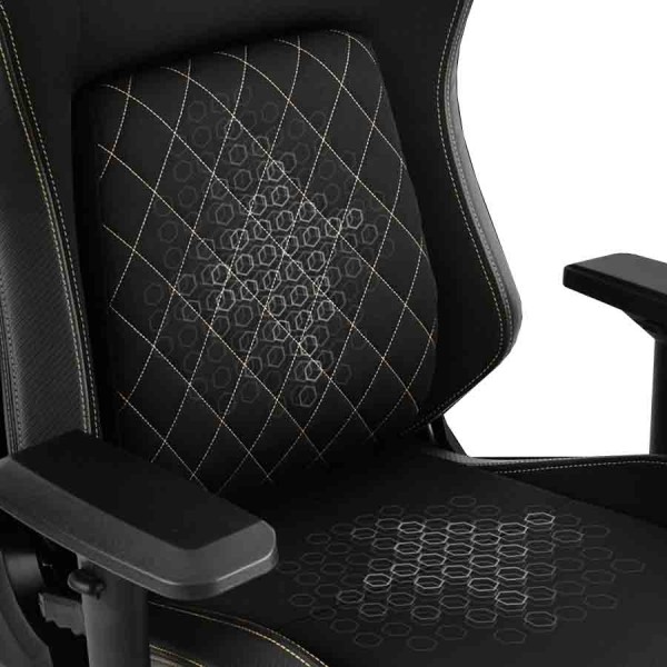 كرسي العاب احترافي MARSRHINO Spyder Evo، تصميم احترافي بأسلوب السباقات، دعم قطني مائل بدون تدرج، مساند أذرع قابلة للتعديل 4D - اسود - MR-CH-SPYE-B