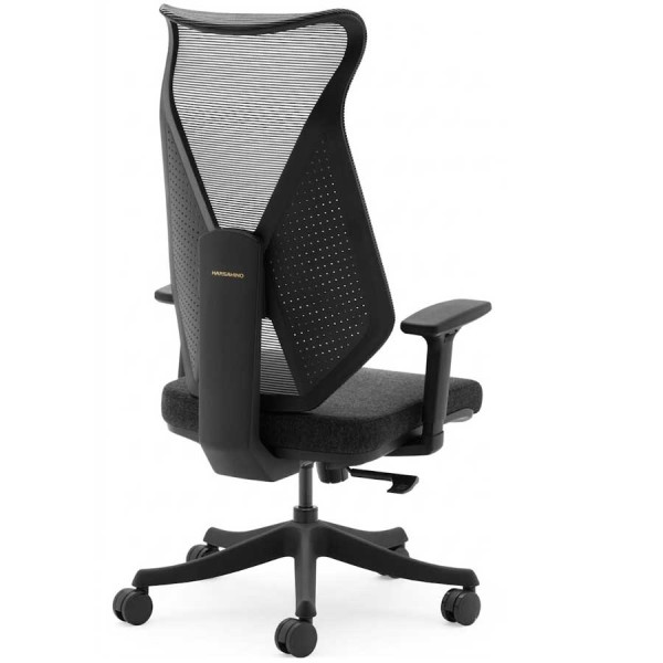 كرسي العاب احترافي MARSRHINO Wind One، تصميم شبكي مرن (Elastic Mesh)، نظام قفل من 5 وضعيات، إمالة المقعد من 100 إلى 125 درجة - اسود - MR-CH-WINO-B