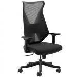 كرسي العاب احترافي MARSRHINO Wind One، تصميم شبكي مرن (Elastic Mesh)، نظام قفل من 5 وضعيات، إمالة المقعد من 100 إلى 125 درجة - اسود - MR-CH-WINO-B