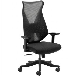 كرسي العاب احترافي MARSRHINO Wind One، تصميم شبكي مرن (Elastic Mesh)، نظام قفل من 5 وضعيات، إمالة المقعد من 100 إلى 125 درجة - اسود - MR-CH-WINO-B