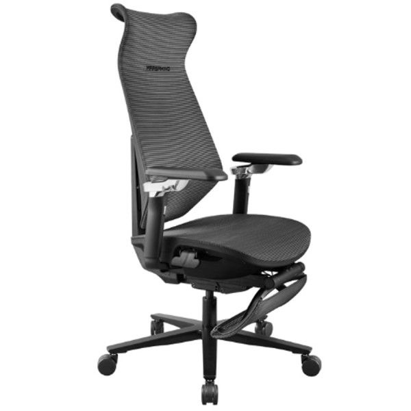 Gaming Chair MARSRHINO Wind ,Elastic Mesh breathable fabric ,height-adjustable with 5 locking positions ,8D armrests - Black - MR-CH-WIN-B