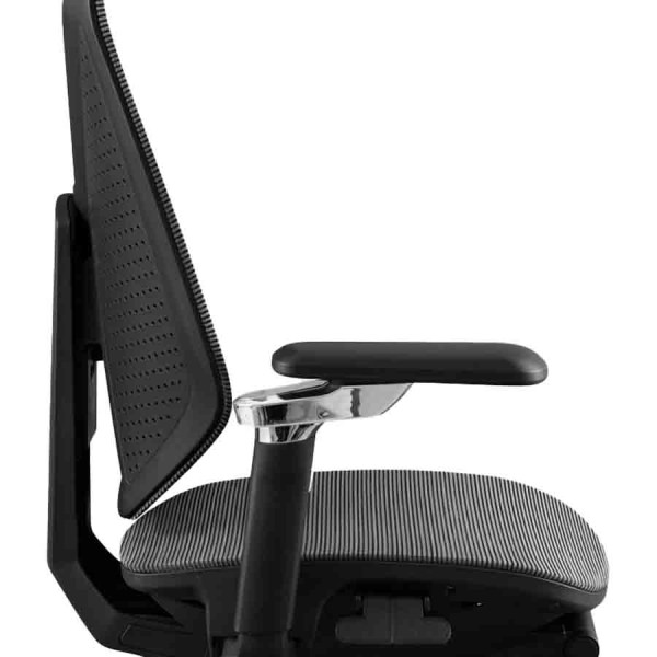 Gaming Chair MARSRHINO Wind ,Elastic Mesh breathable fabric ,height-adjustable with 5 locking positions ,8D armrests - Black - MR-CH-WIN-B