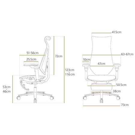 Gaming Chair MARSRHINO Wind ,Elastic Mesh breathable fabric ,height-adjustable with 5 locking positions ,8D armrests - Black - MR-CH-WIN-B Gaming Chair MARSRHINO Wind ,Elastic Mesh breathable fabric ,height-adjustable with 5 locking positions ,8D armrests - Black - MR-CH-WIN-B