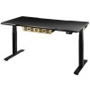 MarsRhino DEFENDER Gaming Desk - Black/Gold - Electric  - 150cm