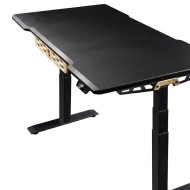 MarsRhino DEFENDER Gaming Desk - Black/Gold - Electric  - 150cm