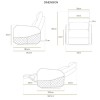 MarsRhino Viper One Gaming Sofa Chair - 95°-160° Recline - Fabric & PVC - 150kg Capacity MarsRhino Viper One Gaming Sofa Chair - 95°-160° Recline - Fabric & PVC - 150kg Capacity