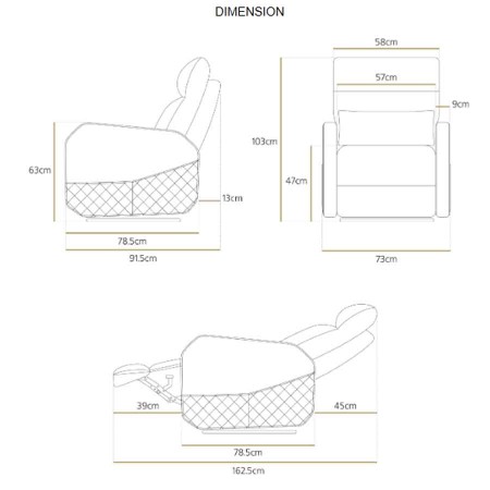 MarsRhino Viper One Gaming Sofa Chair - 95°-160° Recline - Fabric & PVC - 150kg Capacity MarsRhino Viper One Gaming Sofa Chair - 95°-160° Recline - Fabric & PVC - 150kg Capacity