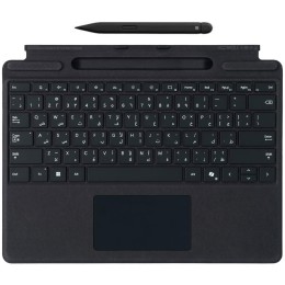 مايكروسوفت لوحة مفاتيح سيرفس برو مع قلم Slim Pen 2 - لوحة لمس لمسية - أسود
