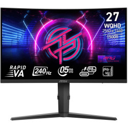 شاشة ألعاب منحنية MSI MPG 275CQRXF 27 Inch  WQHD 240Hz زمن استجابة سريع