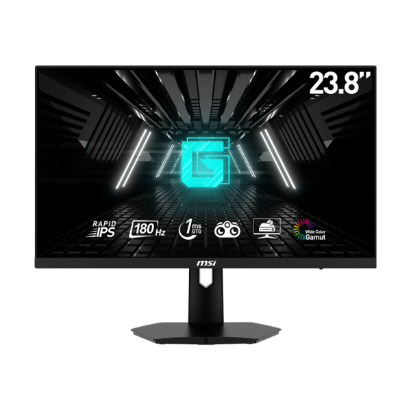 شاشة ألعاب MSI G244F E2 مقاس 24 بوصة بدقة FHD ومعدل تحديث 180Hz بلوحة Rapid IPS