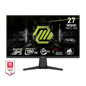 شاشة ألعاب MSI MAG 275QF مقاس 27 بوصة بدقة WQHD ومعدل تحديث 180Hz بلوحة Rapid IPS