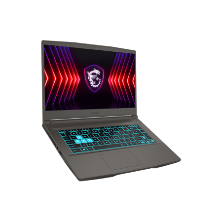 لابتوب العاب  MSI Thin 15 Inch  FHD 144Hz | i5-13420H | 16GB DDR4 | RTX 4060 8GB | 512GB M.2 SSD | ويندوز 11 - رمادي