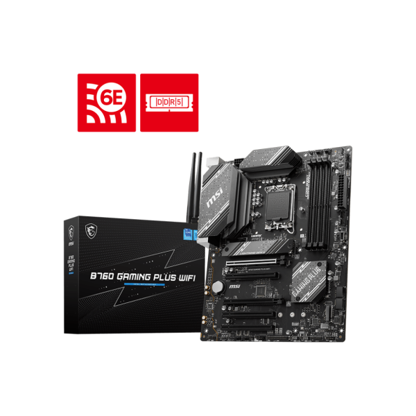 مذر بورد  MSI B760 GAMING PLUS WiFi 6E بتقنيات متطورة للألعاب ودعم DDR5 واتصال عالي السرعة