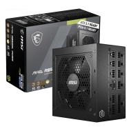 مزود الطاقة MSI MAG A850GL PCIe5, قدرة 850 واط, تصميم Fully Modular لتنظيم الكابلات, كفاءة 80+ Gold, متوافق مع معيار ATX 3.1,  مروحة هادئة - أسود